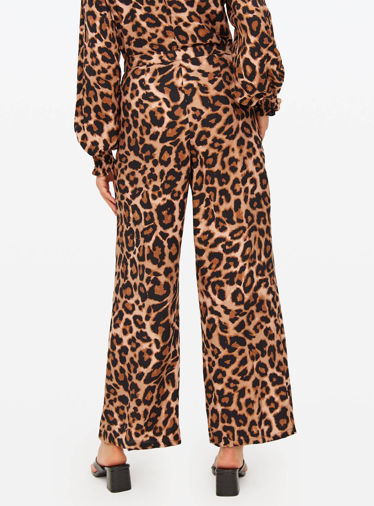 Animal Printed Wide Leg Co-ord Trousers  12R - Image 4